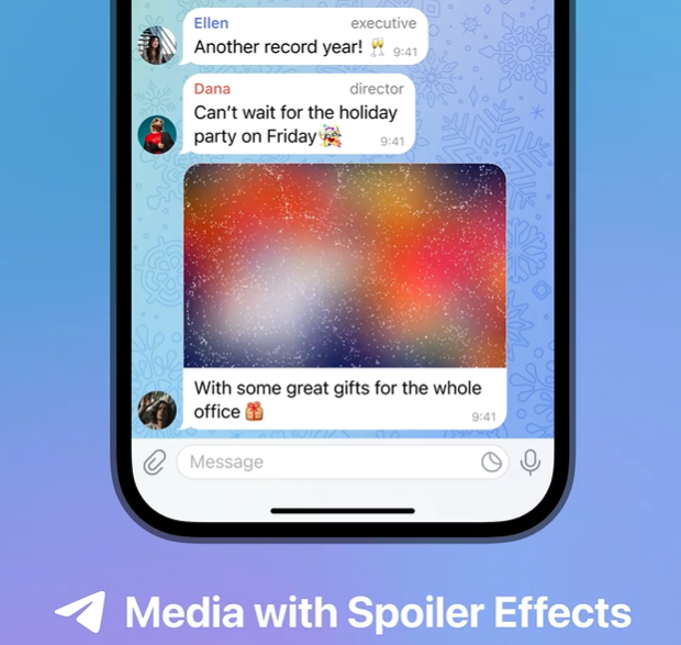 Sending hidden media