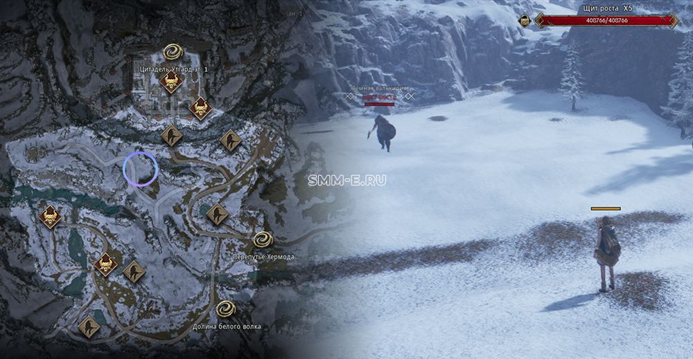 темная валькирия роста Щит роста