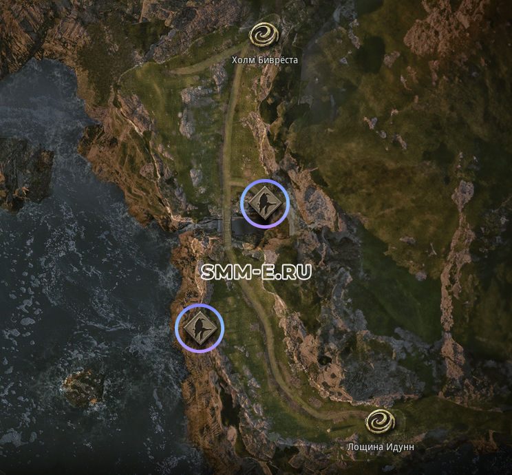 точка Утес Эгира точка Утес Эгира